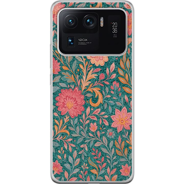 Xiaomi Mi 11 Ultra Läpinäkyvä kuori Floral Dream