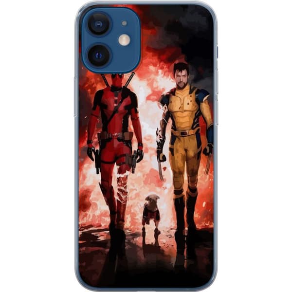Kompatibelt Mobilskal till Apple iPhone 12 mini Wolverine Deadpool