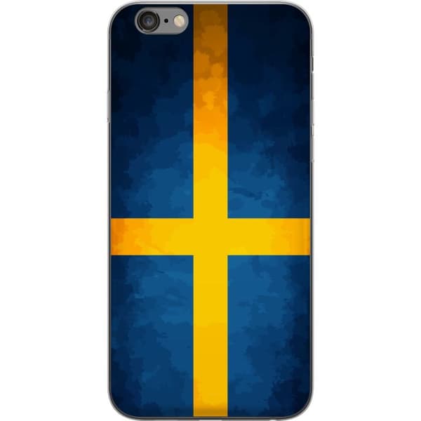 Kompatibelt Mobilskal till Apple iPhone 6s Plus Svenska flaggan blå