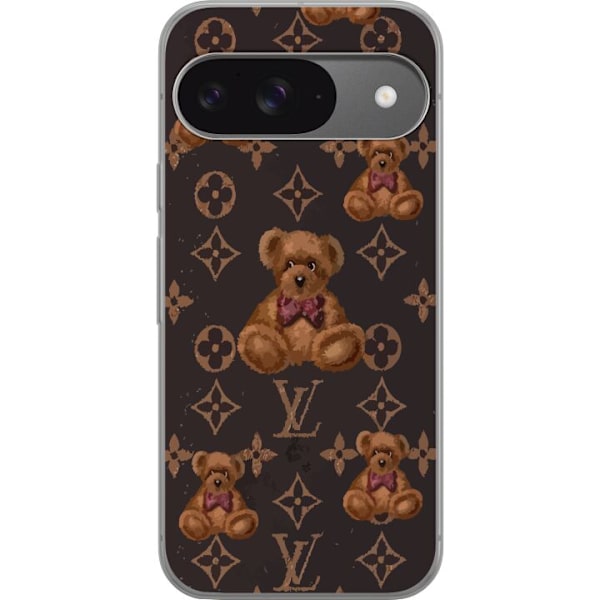 Google Pixel 9 Pro Läpinäkyvä kuori Louis Vuitton Teddykarhu Kuvio Ylellinen Muotisuunnittelu Suosittu Motiivi Muoti-Trendi Ylelliset Asusteet