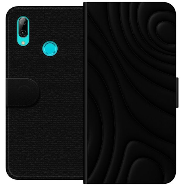 Huawei P smart 2019 Plånboksfodral Black Waves