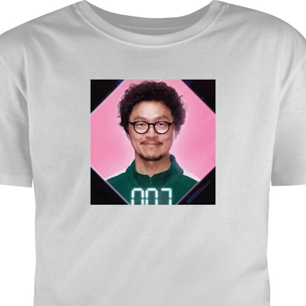 T-shirt til Voksen | Klassisk Voksen T-shirt Squid Game grå XXL