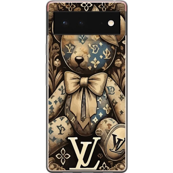 Google Pixel 6 Läpinäkyvä kuori Teddy Vuitton