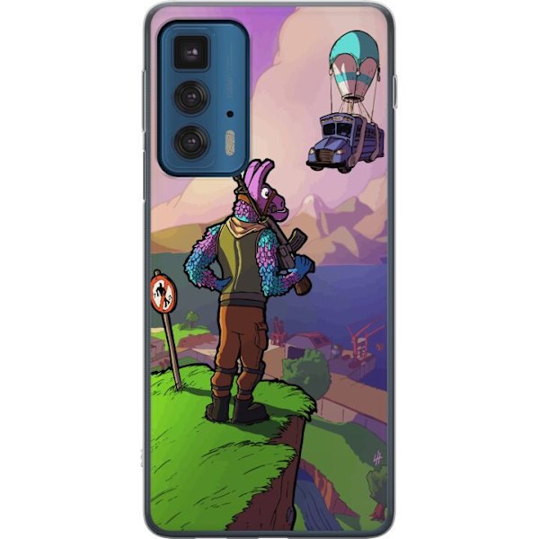 Motorola Edge 20 Pro Gennemsigtig cover Fortnite