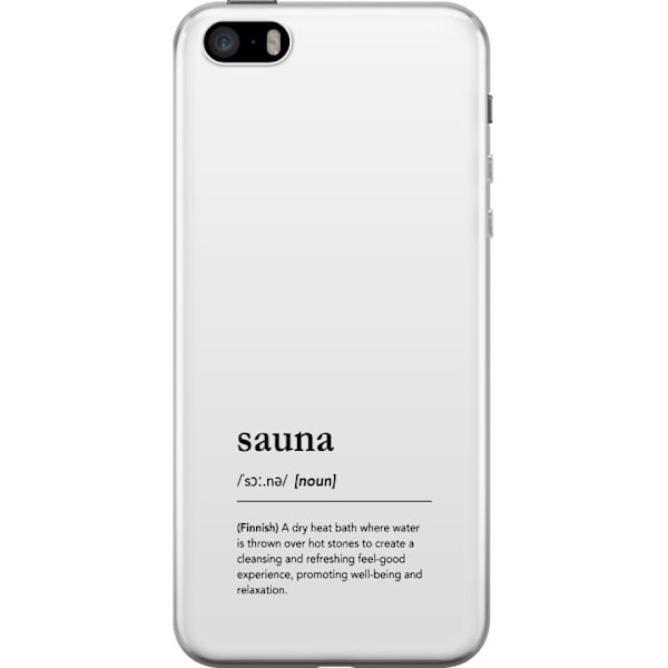 Apple iPhone SE (2016) Läpinäkyvä kuori Bara Bada Sauna