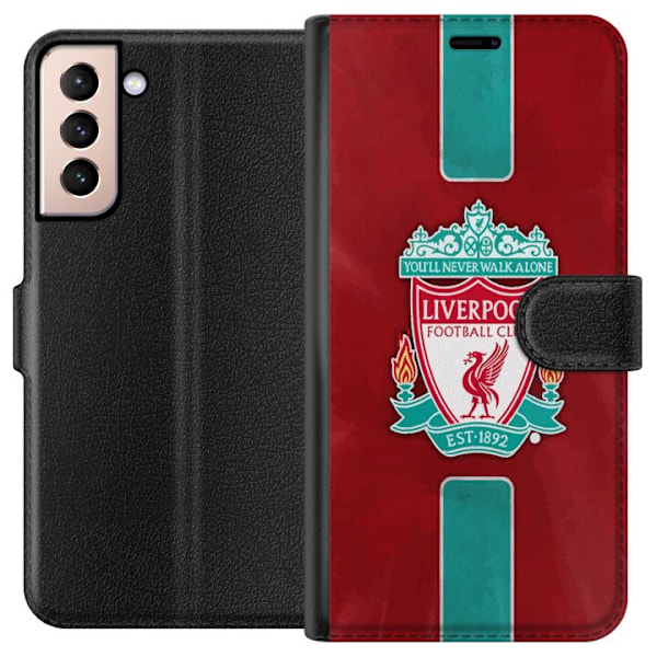 Samsung Galaxy S21 Plånboksfodral Liverpool FC – Klassisk F