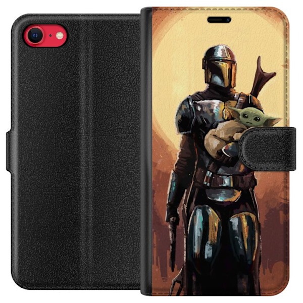 Apple iPhone 7 Lompakkokotelo Baby Yoda