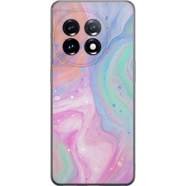 OnePlus 11R Läpinäkyvä kuori Pastellimarmori