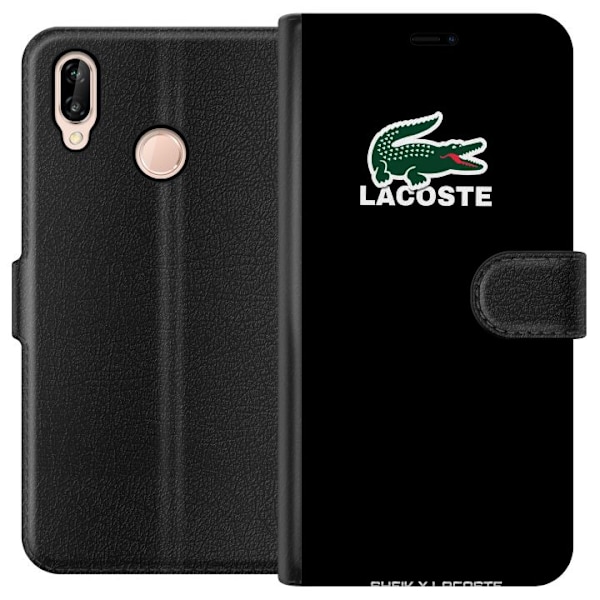 Huawei P20 lite Tegnebogsetui Lacoste