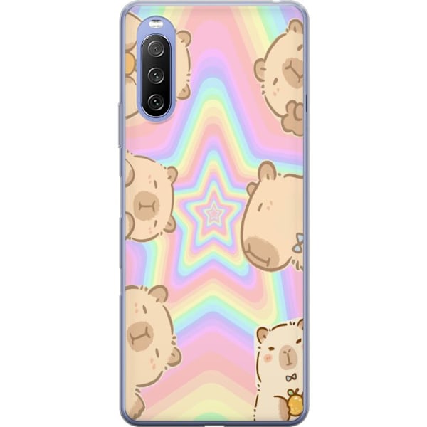 Sony Xperia 10 III Lite Gennemsigtig cover Kawaii Capybara Gal