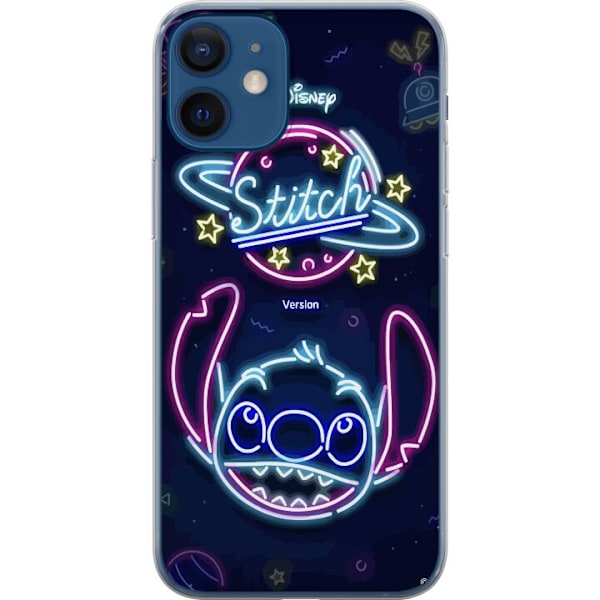 Apple iPhone 12  Genomskinligt Skal Stitch Neon