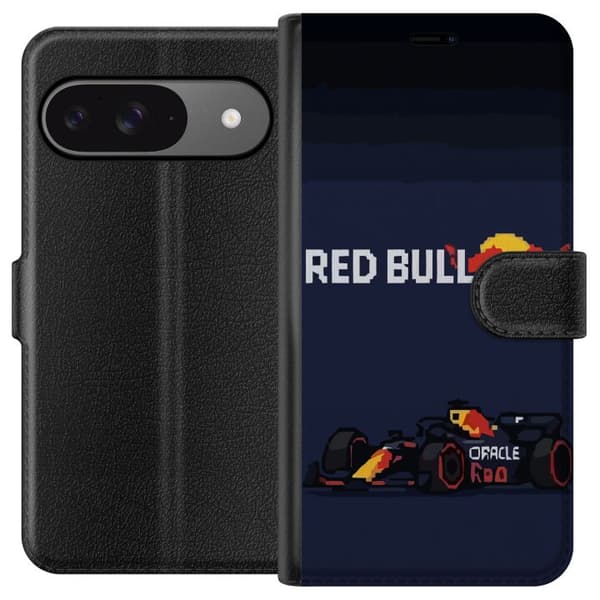Kompatibel Tegnebogsetui til Google Pixel 9 Pro Pixelracer i retrostil sort