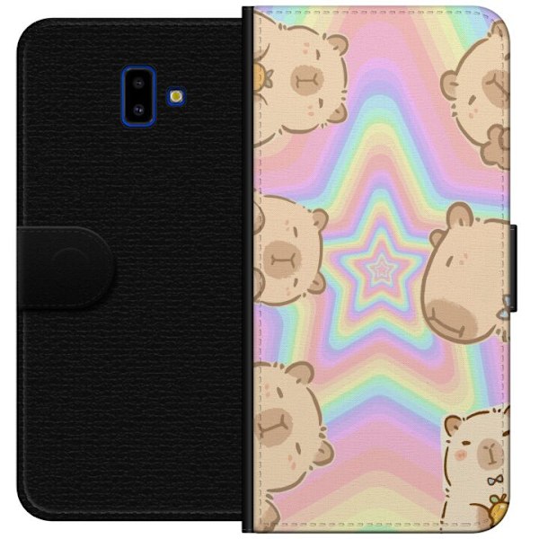 Samsung Galaxy J6+ Lompakkokotelo Kawaii Capybara Galaxy Söp