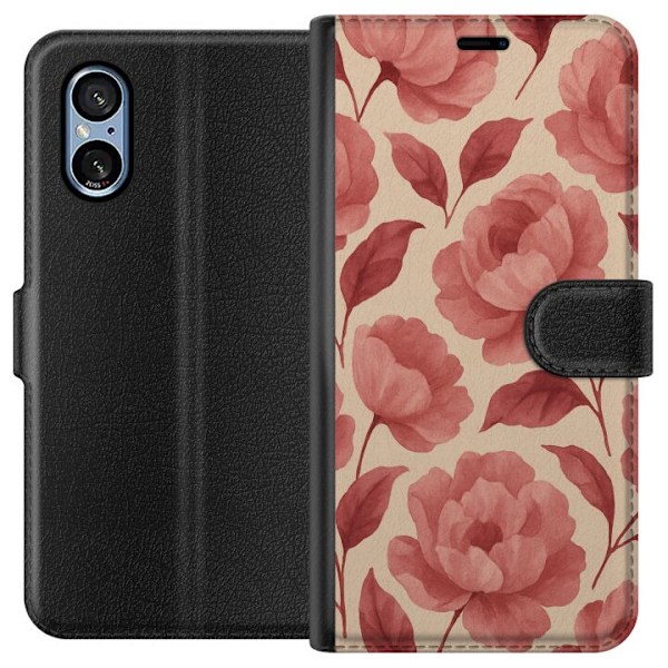 Sony Xperia 5 V Lompakkokotelo Ruusun Kukinta