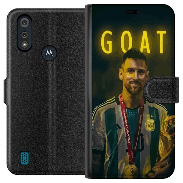 Motorola Moto E6i Lompakkokotelo Vuohi Messi