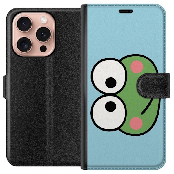 Apple iPhone 16 Pro Lompakkokotelo Keroppi Smile