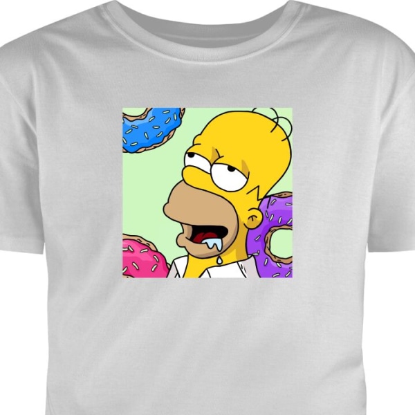 T-Shirt Homer mmmm. harmaa S