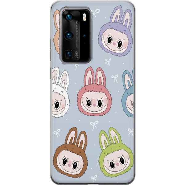 Huawei P40 Pro Genomskinligt Skal Pastel Labubu