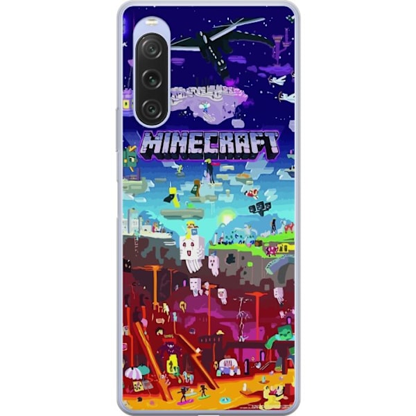 Sony Xperia 10 V Genomskinligt Skal Minecraft