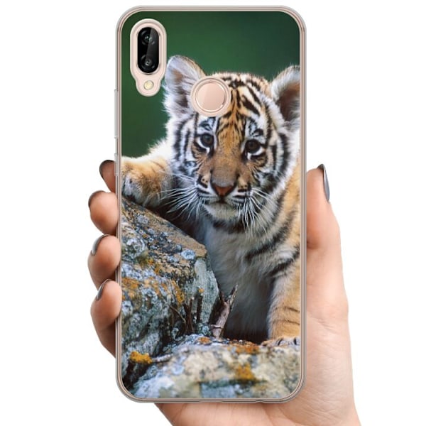 Huawei P20 lite TPU Mobilskal Tiger