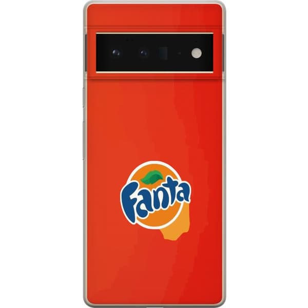 Kompatibelt Mobildeksel til Google Pixel 6 Pro Minimalistisk appelsinbrus-inspirert design oransje
