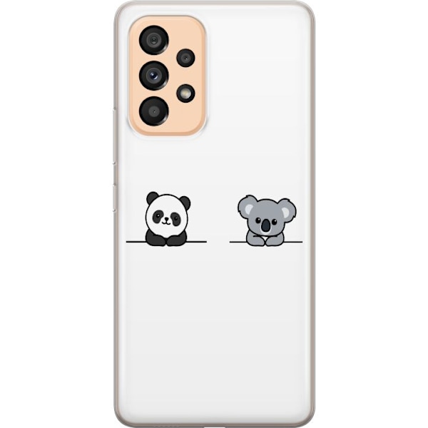 Samsung Galaxy A53 5G Genomskinligt Skal Panda Koala