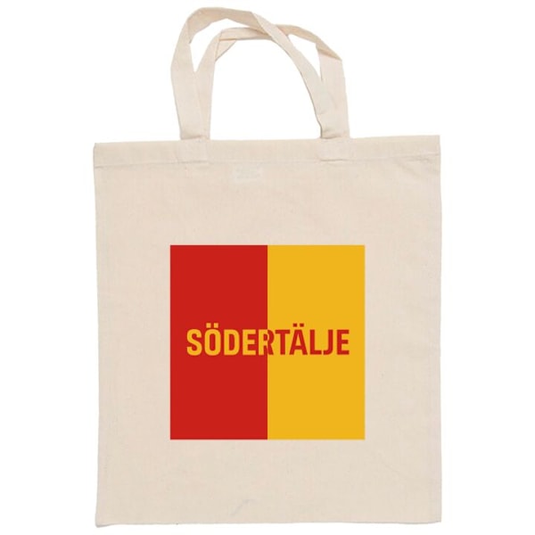 Mulepose | Holdbar Indkøbstaske i Stof Södertälje – fodbold Beige one size