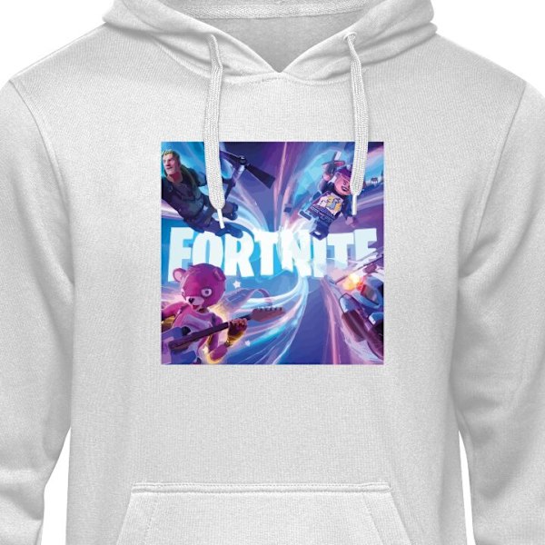 Barn-Hoodie | Mjuk Huvtröja för Barn Fortnite grå 12-13 År