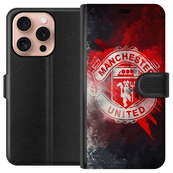 Apple iPhone 16 Pro Lommeboketui Manchester United FC