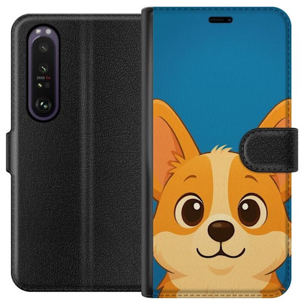 Sony Xperia 1 III Lommeboketui Hello Corgi