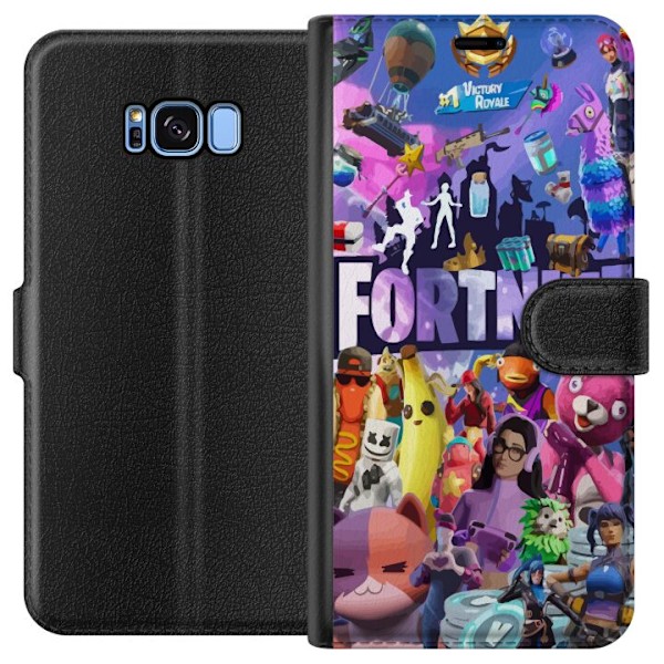 Samsung Galaxy S8 Plånboksfodral Fortnite Skins Emotes Battle
