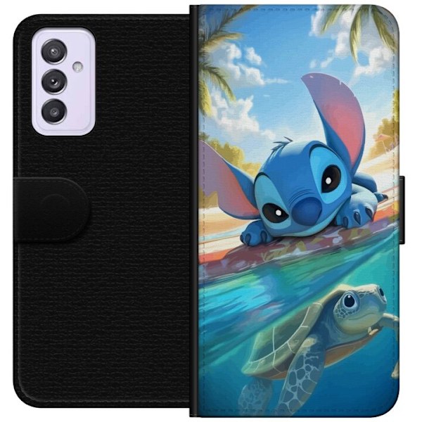 Samsung Galaxy A82 5G Lompakkokotelo Stitch kilpikonnalla - s