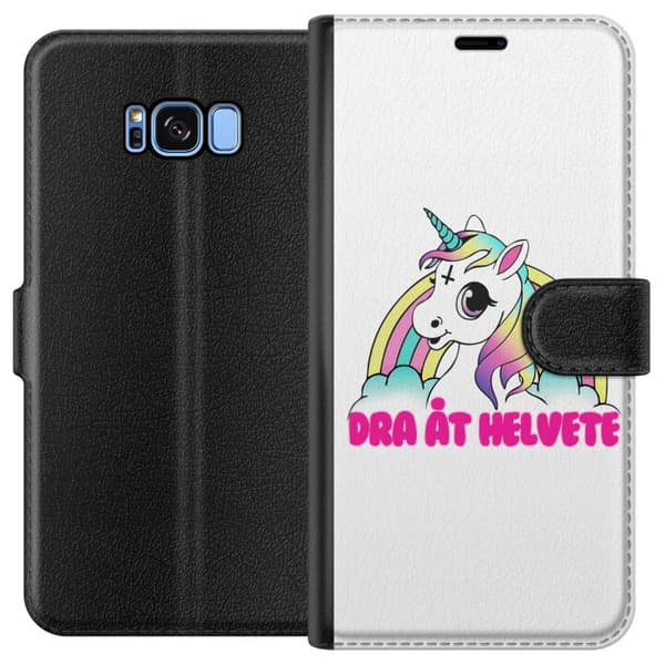 Kompatibelt Plånboksfodral till Samsung Galaxy S8 Unicorn - Dra Åt @!#