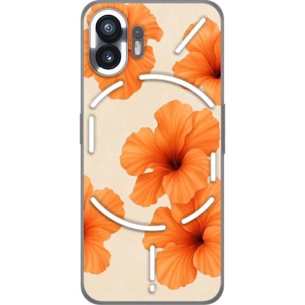 Nothing Phone (2) Genomskinligt Skal Papaya Punch