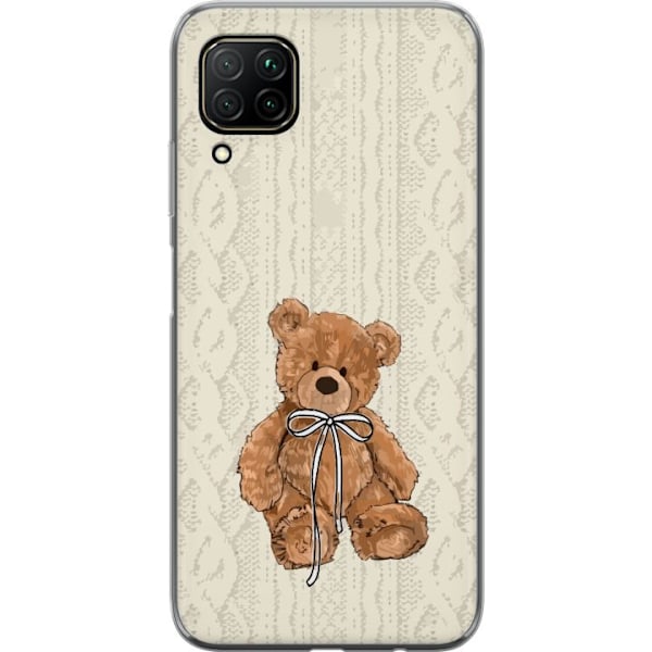 Huawei P40 lite Genomskinligt Skal Liten Nalle – klassisk nalle i enkel design