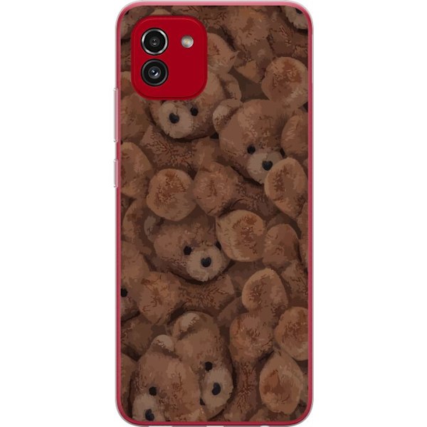 Samsung Galaxy A03 Gennemsigtig cover Teddy