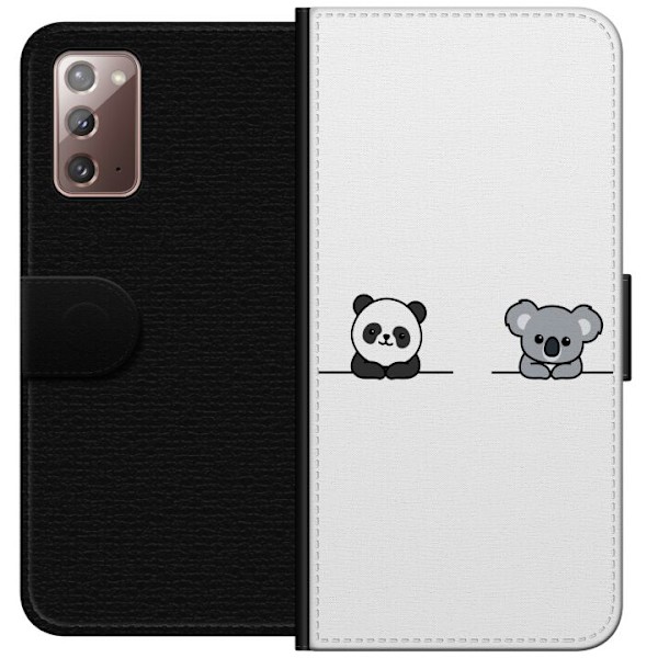 Samsung Galaxy Note20 Plånboksfodral Panda Koala