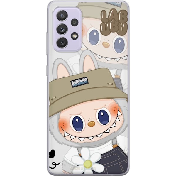 Samsung Galaxy A52s 5G Gennemsigtig cover Labubu Minimal Mood - Enkel og stilren monsterdesign