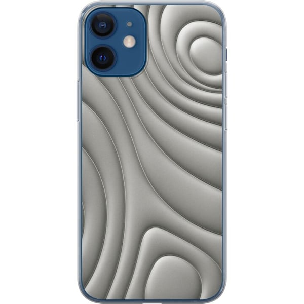 Apple iPhone 12 mini Läpinäkyvä kuori Hopea-aallot