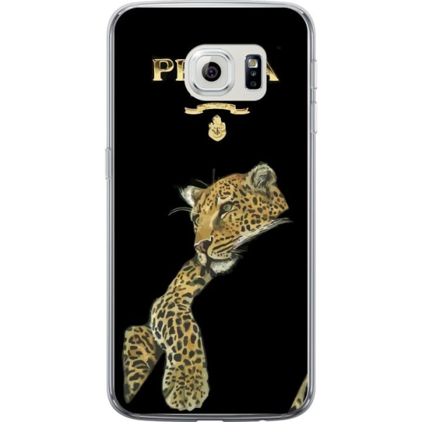 Samsung Galaxy S6 edge Gennemsigtig cover Prada Leopard