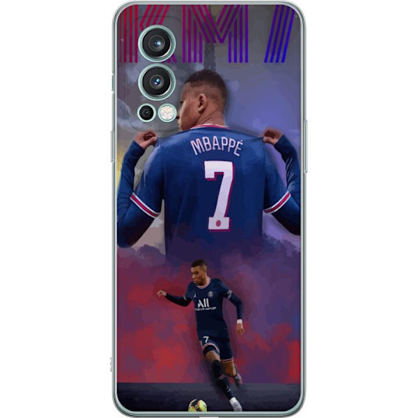 OnePlus Nord 2 5G Gennemsigtig cover MAP Fodbold Design Grafisk Mønster Moderne Sportsmotiv Trend Fodbold Populær Grafisk Stil Motiv