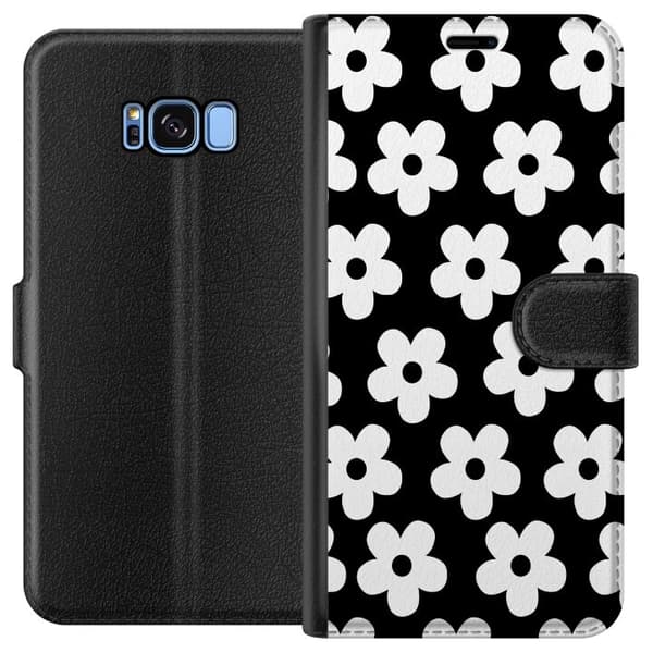 Kompatibelt Plånboksfodral till Samsung Galaxy S8 Blommor