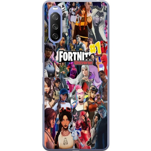 Sony Xperia 10 III Läpinäkyvä kuori Fortnite