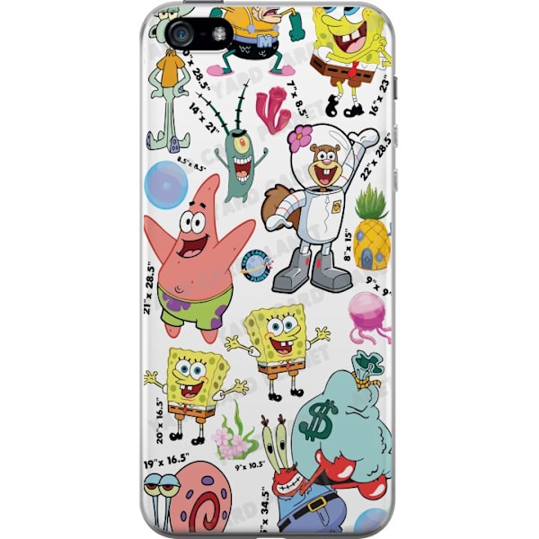 Apple iPhone 5 Gennemsigtig cover SpongeBob SquarePants