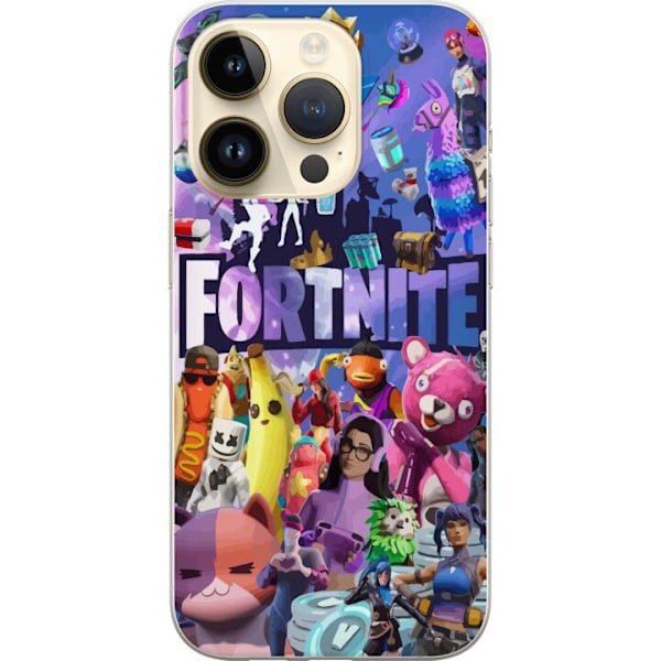 Apple iPhone 15 Pro Gennemsigtig cover Fortnite Skins Emotes B