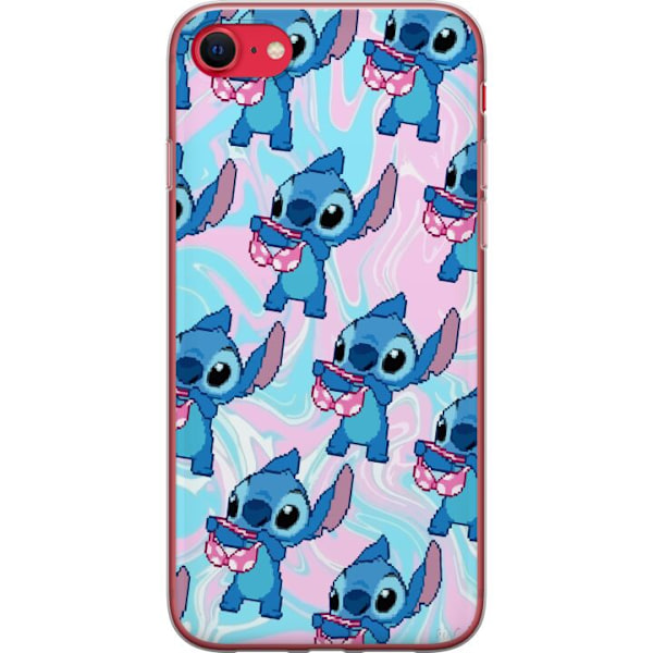 Apple iPhone SE (2022) Genomskinligt Skal Stitch Retro