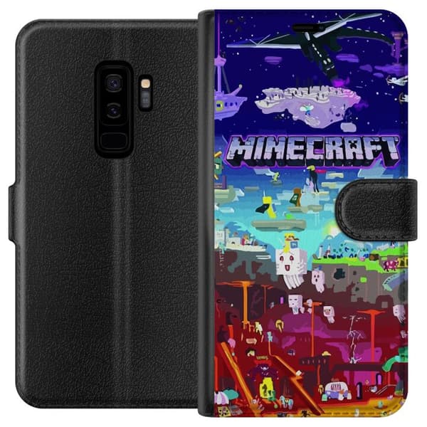Kompatibel Tegnebogsetui til Samsung Galaxy S9+ Minecraft