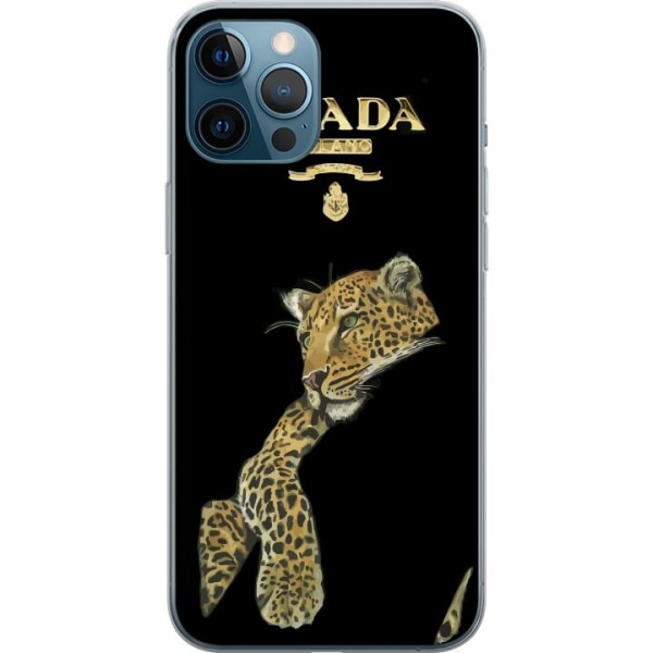 Apple iPhone 12 Pro Max Läpinäkyvä kuori Prada Leopard