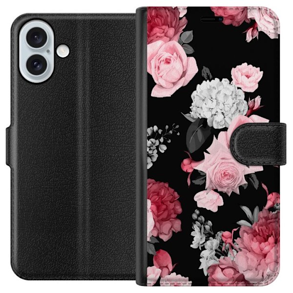 Apple iPhone 16 Plus Lommeboketui Blomster