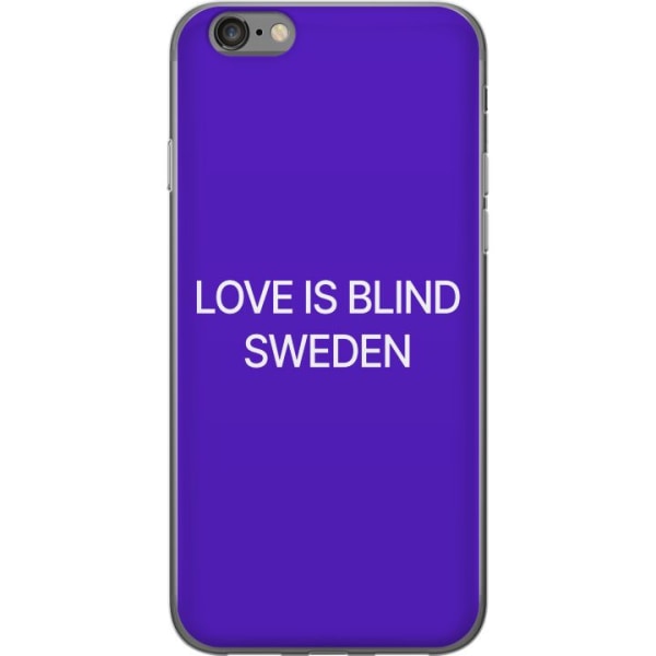 Apple iPhone 6s Gennemsigtig cover Kærlighed er blind